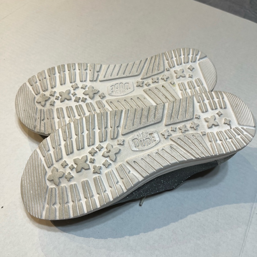 Hey Dude Black Glitter Mules - Picture 6 of 7